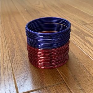 Red & Purple Bangle Bracelets